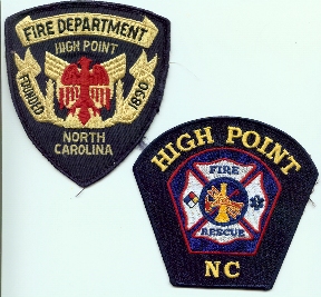 High Point Fire Department patches
